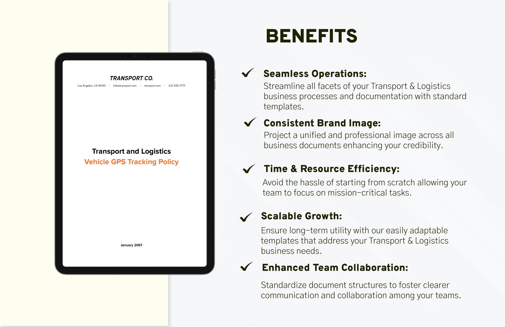 transport-and-logistics-vehicle-gps-tracking-policy-template-download