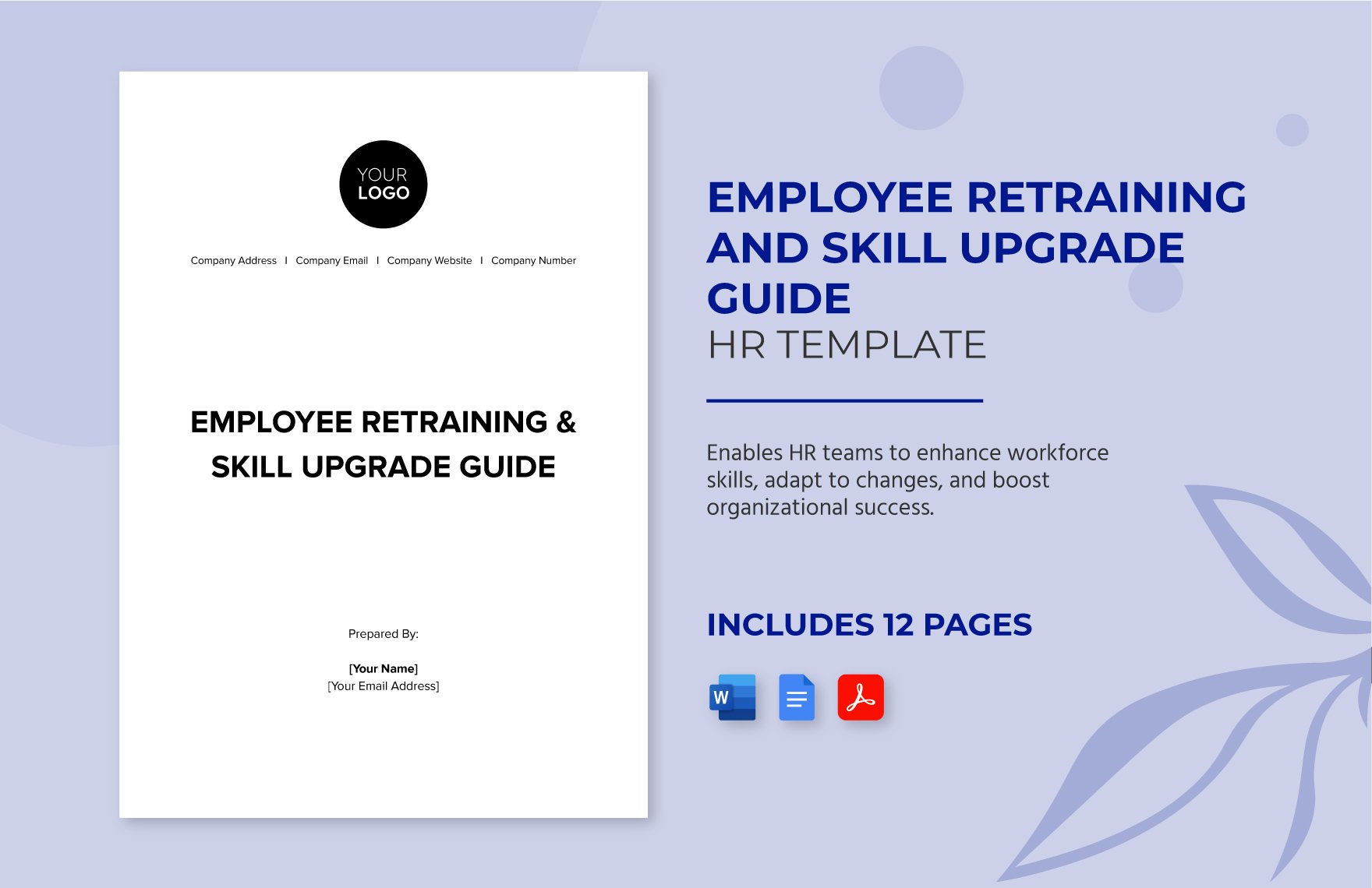 Employee Retraining & Skill Upgrade Guide HR Template