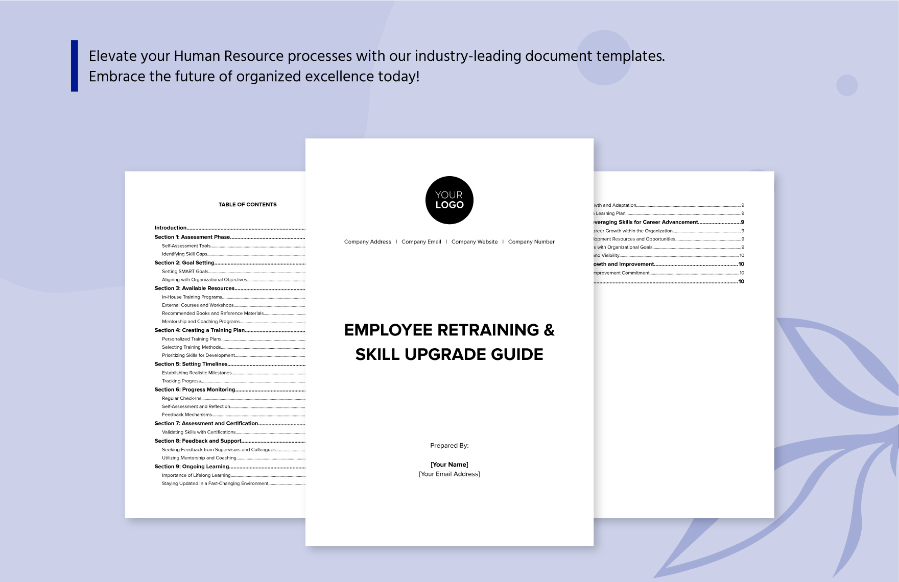 Employee Retraining & Skill Upgrade Guide HR Template