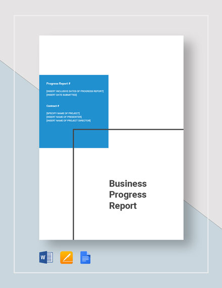 business progress report