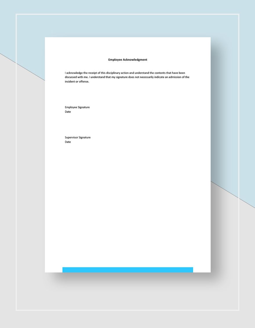 Disciplinary Report Form Template