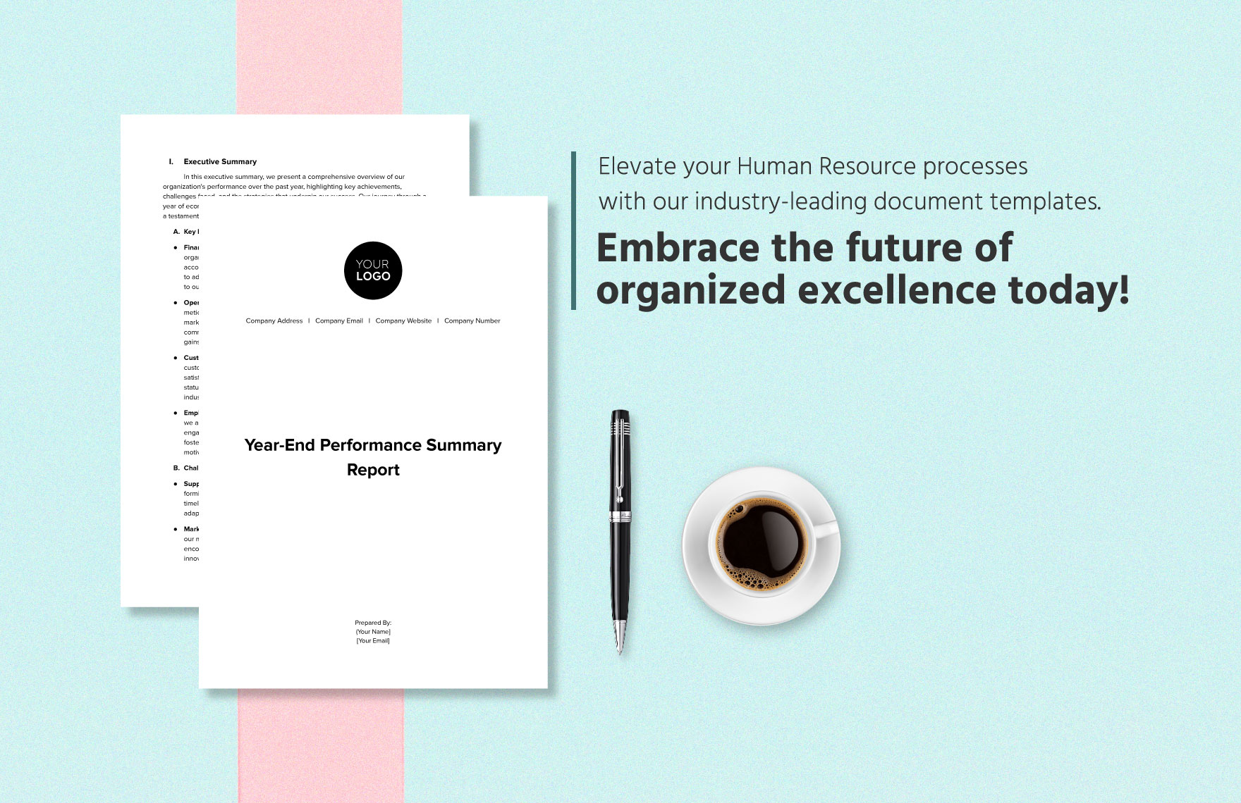Year-End Performance Summary Report HR Template