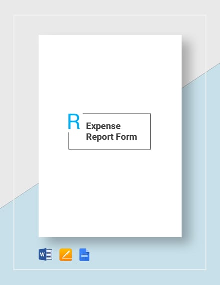 expense report form 2