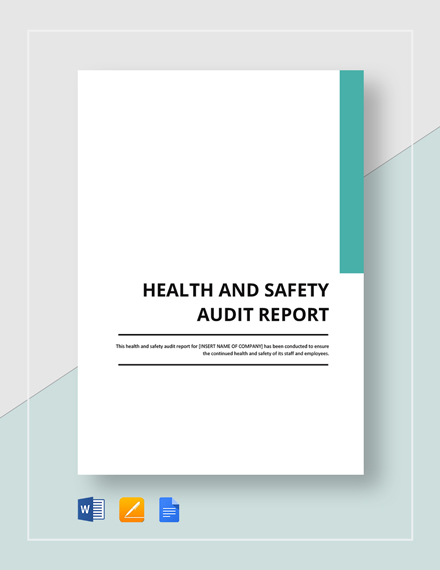 Safety Audit Report Templates 14 Free PDF Format Download 