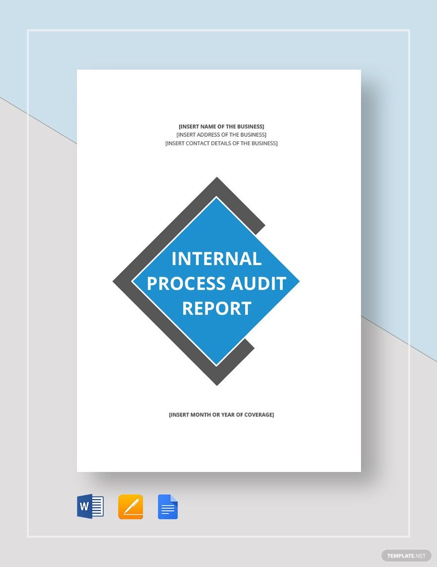 Internal Process Audit Report Template