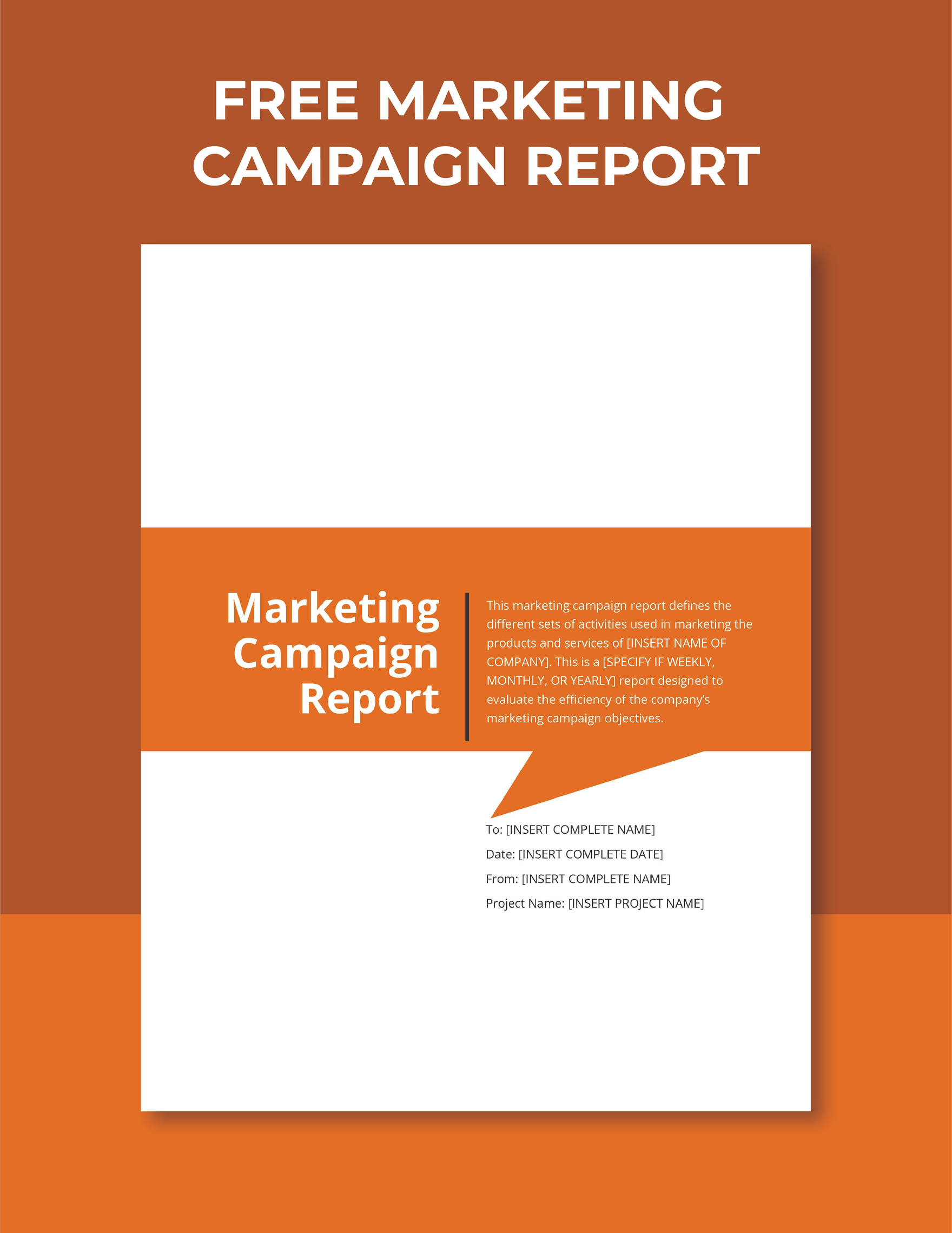 Marketing Campaign Report Template in Word, Google Docs, Apple Pages