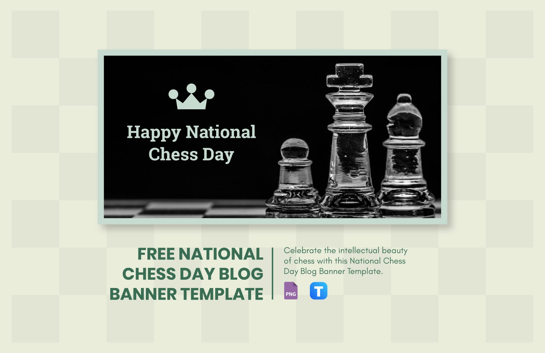 National Chess Day Blog Banner Template