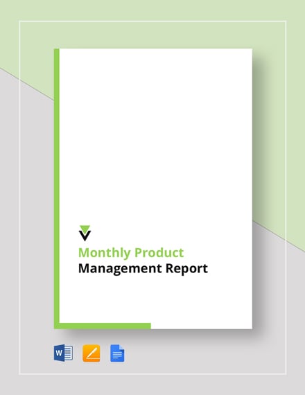 monthly product management report 2