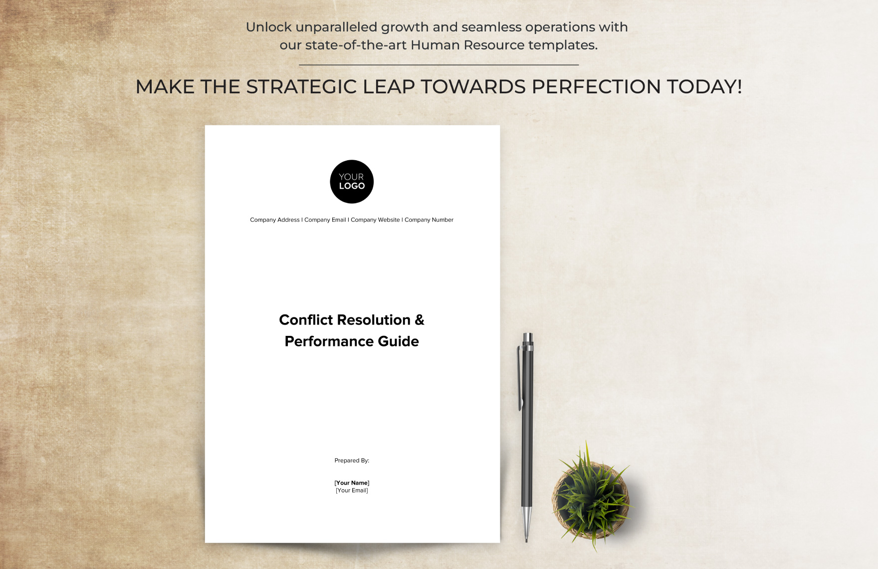 Conflict Resolution & Performance Guide HR Template