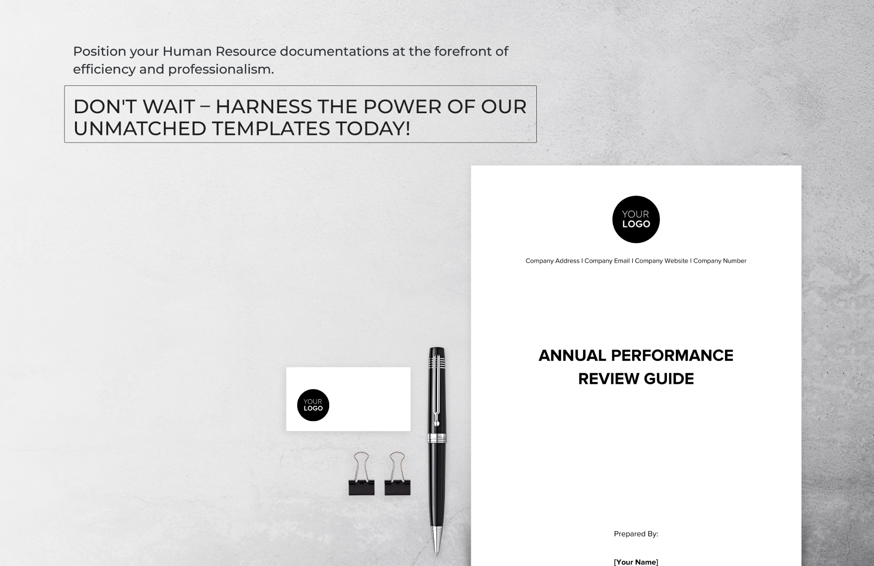 Annual Performance Review Guide HR Template