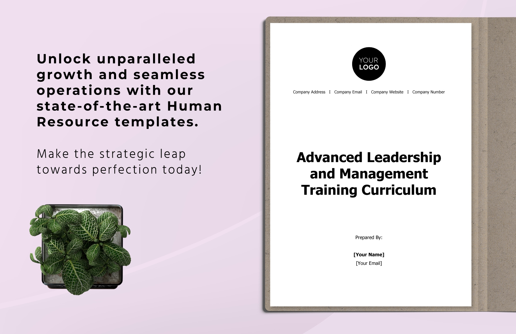 Advanced Leadership and Management Training Curriculum HR Template