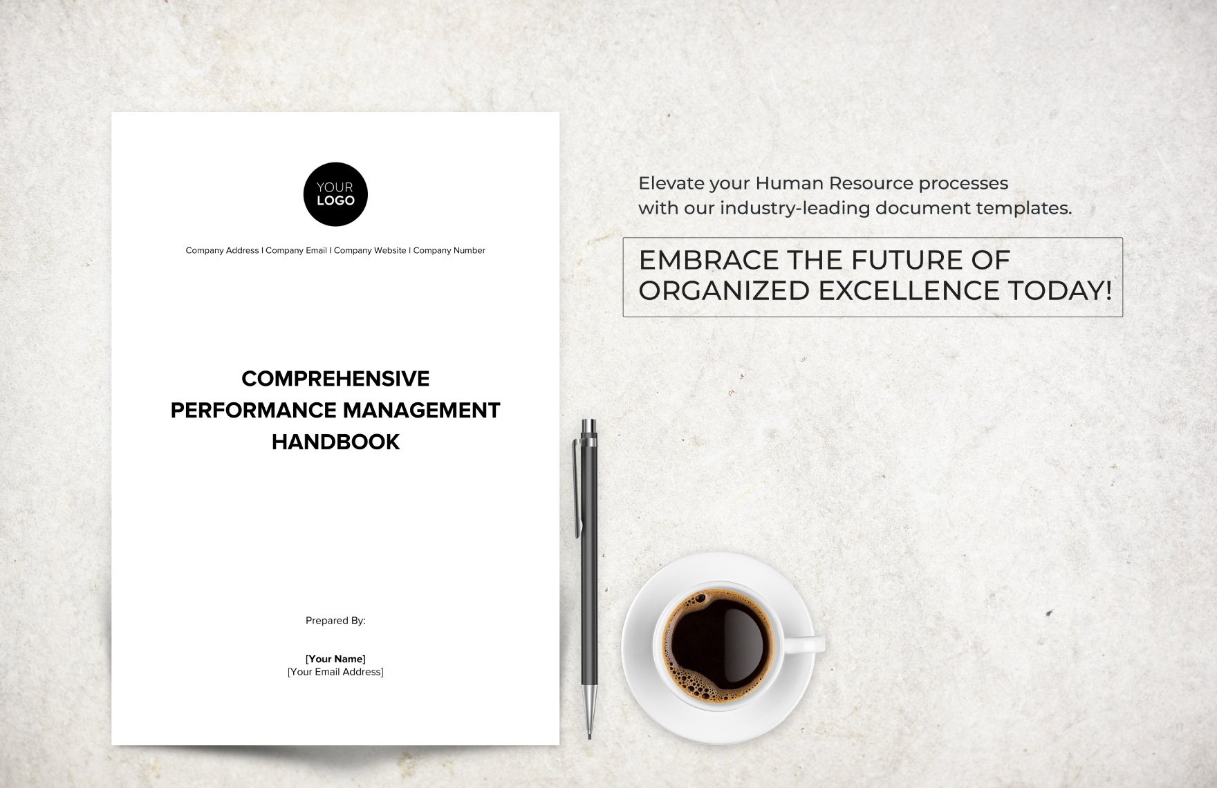 Comprehensive Performance Management Handbook HR Template