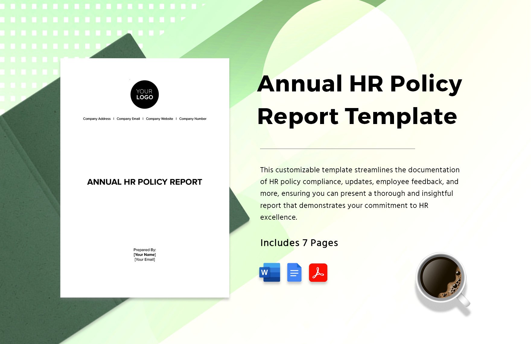 Annual HR Policy Report Template