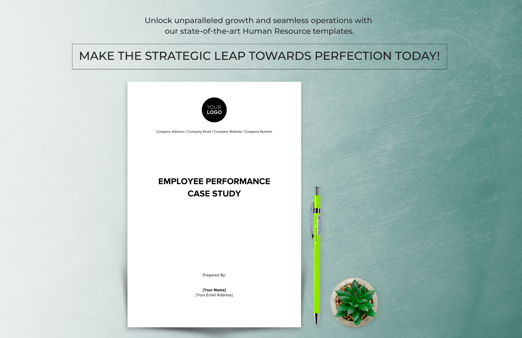 Employee Performance Case Study HR Template