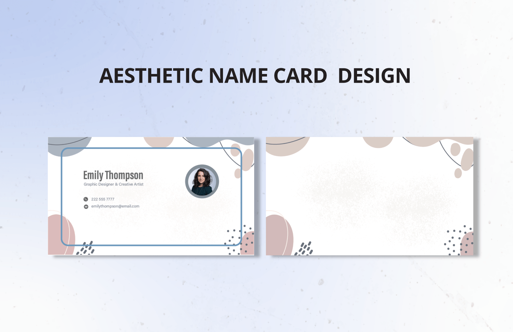 Free Aesthetic Name Card Template Download in Word Template net