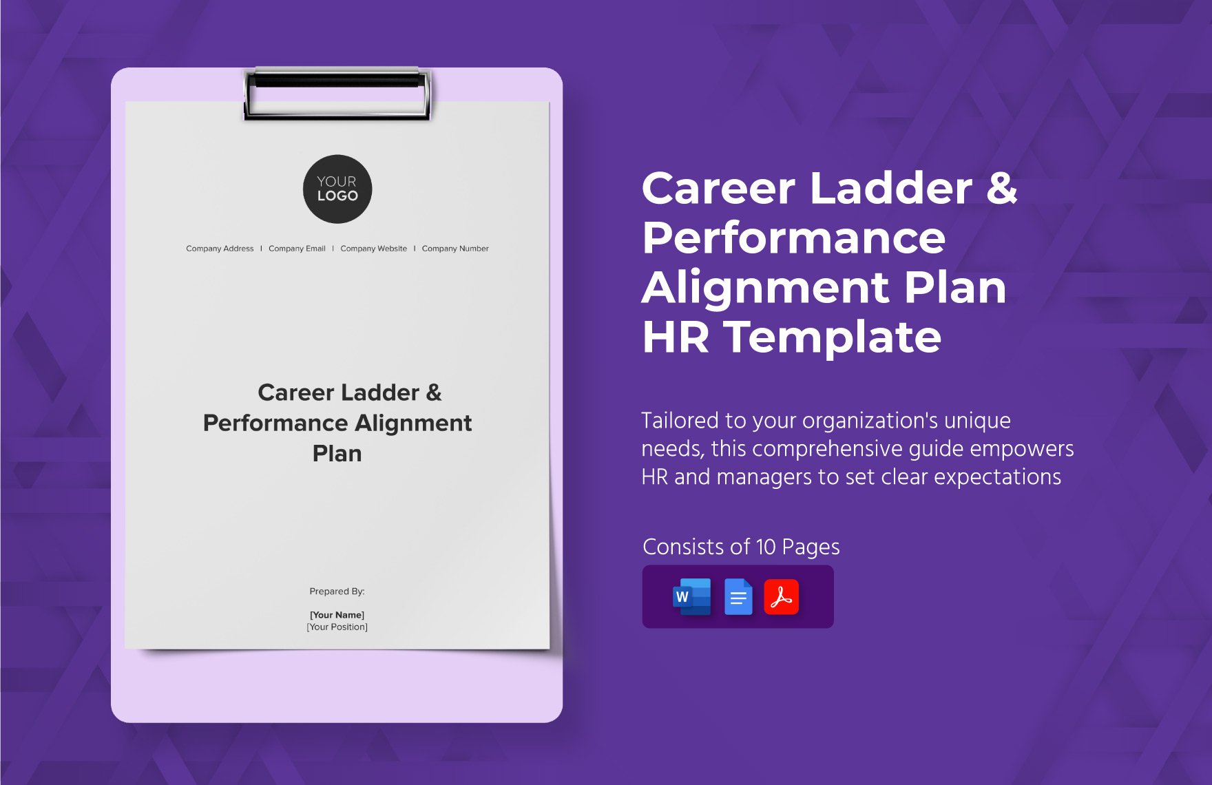 Career Ladder & Performance Alignment Plan HR Template in Word, Google Docs, PDF