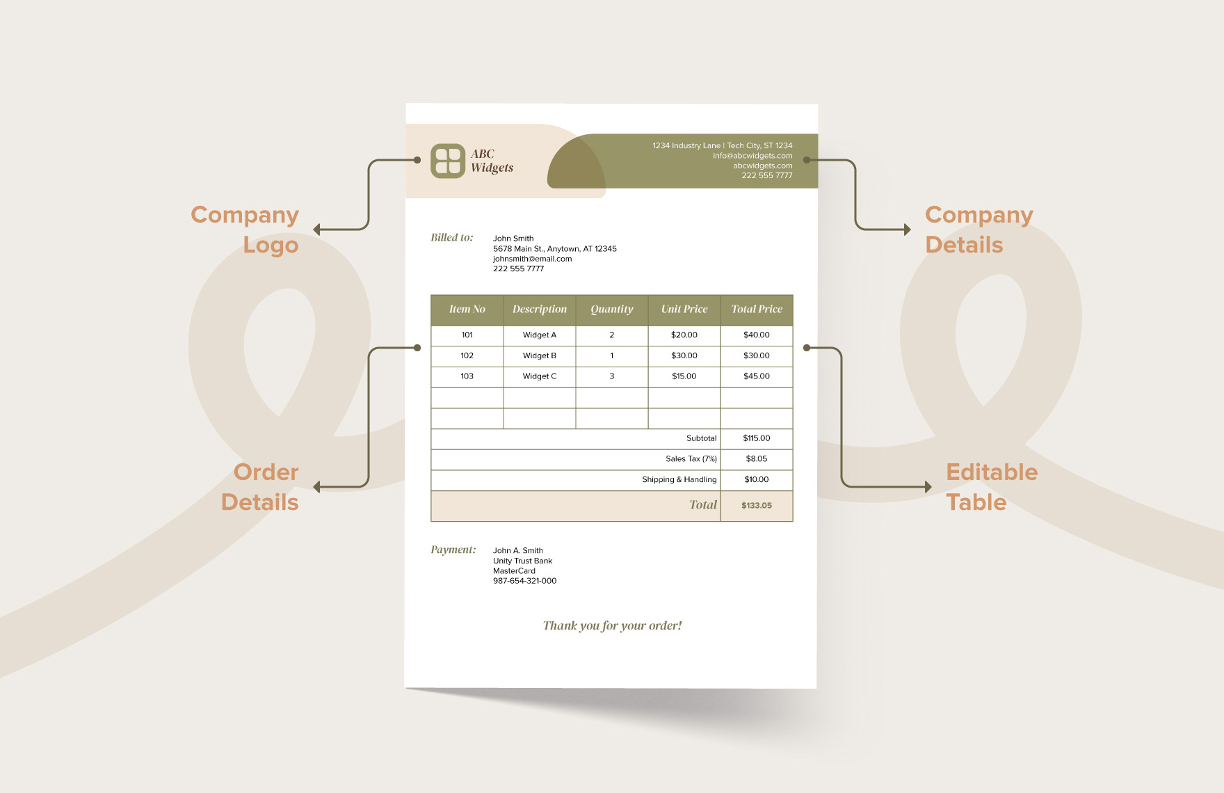 Free Aesthetic Order Form Template - Download in Word | Template.net