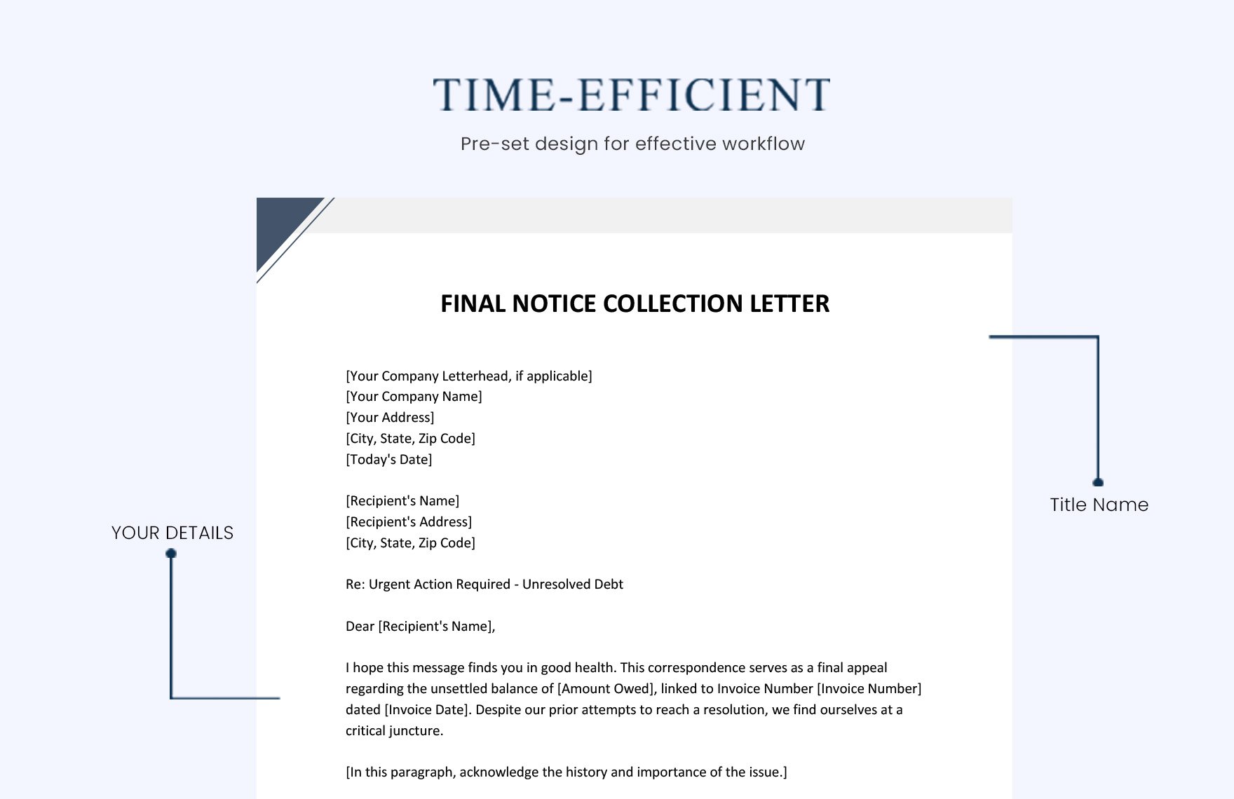 Final Notice Collection Letter
