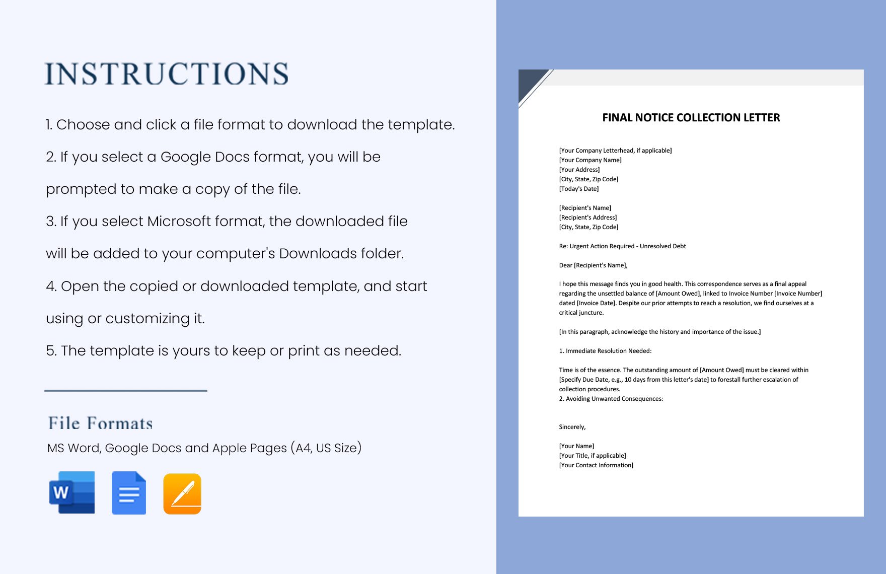 Final Notice Collection Letter