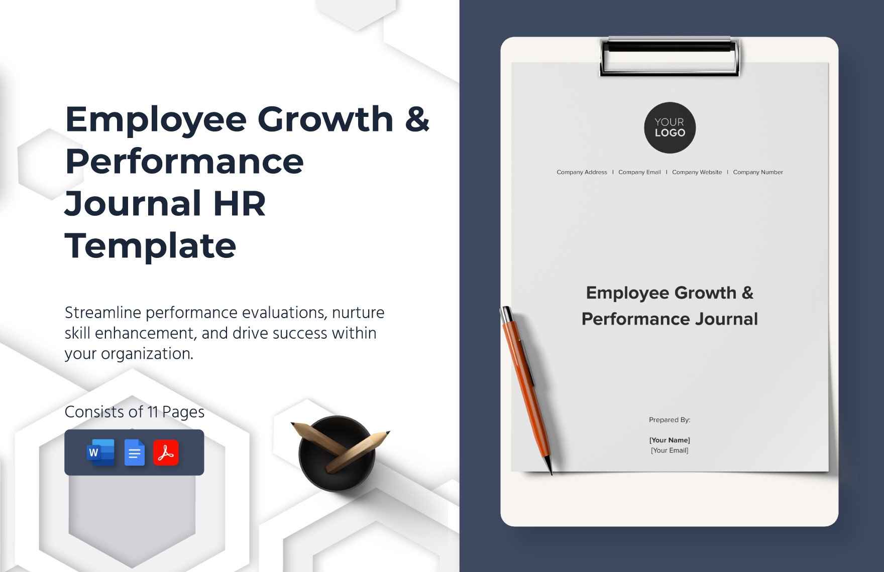 Employee Growth & Performance Journal HR Template