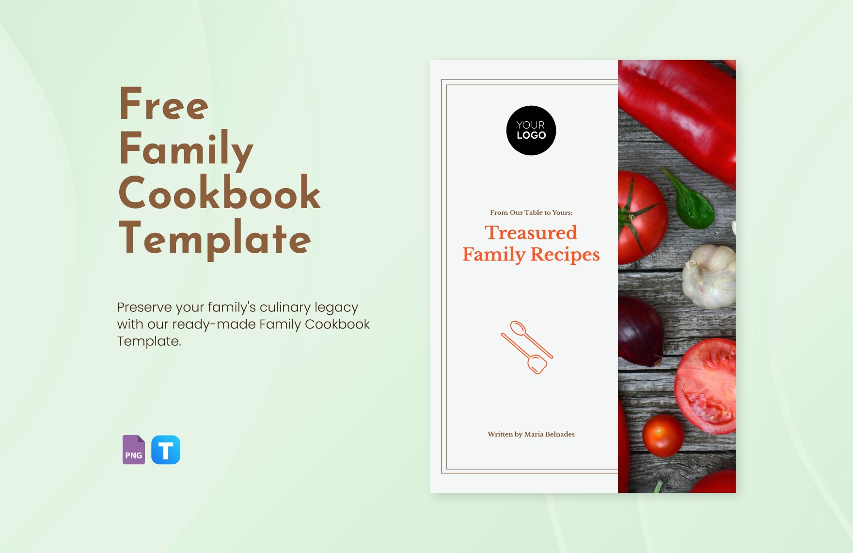 Free Family Cookbook Template
