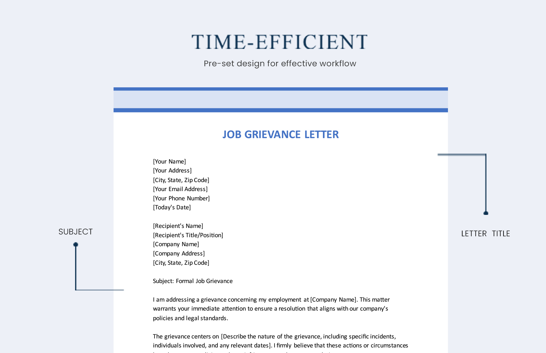 Job Grievance Letter