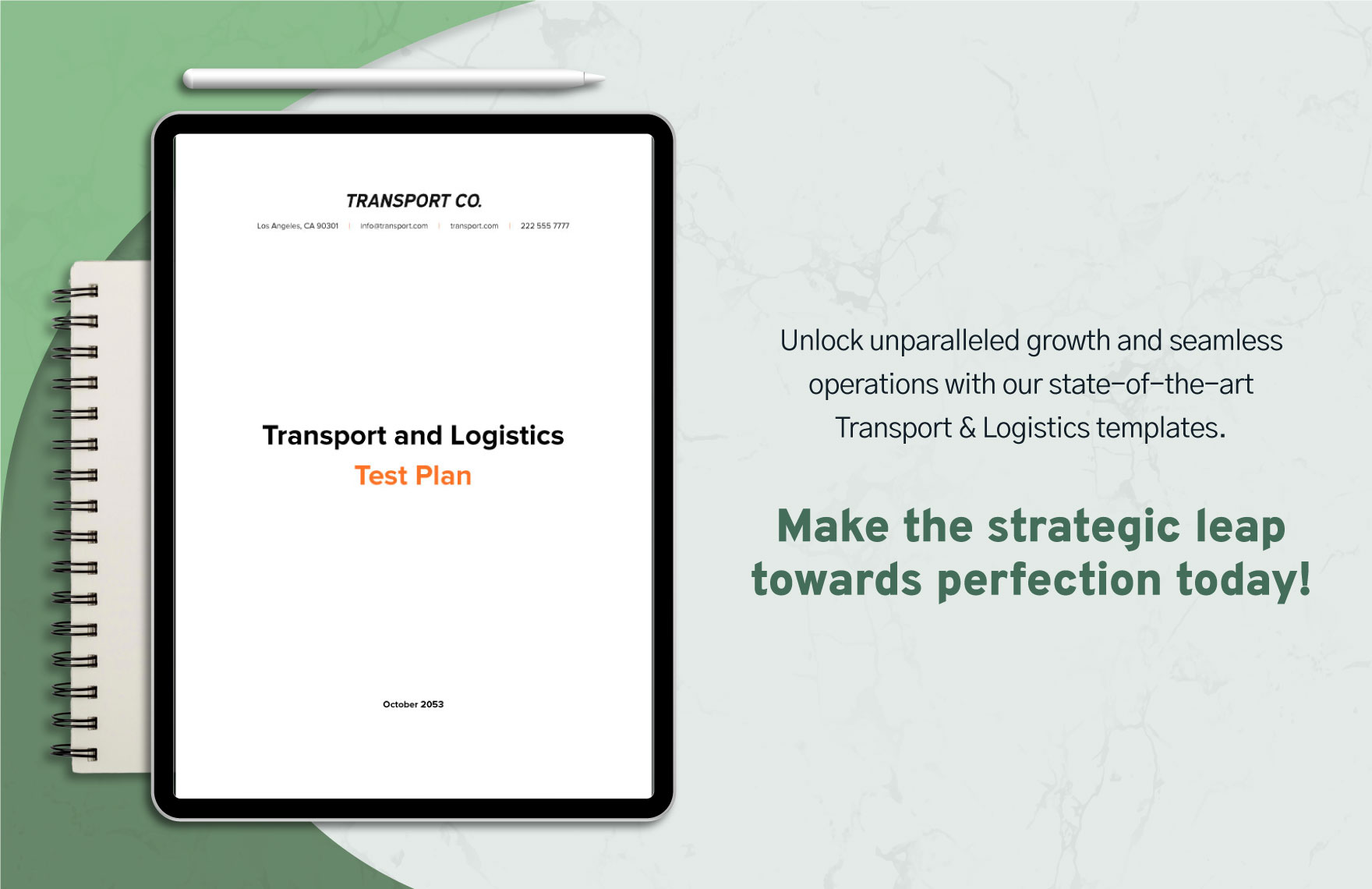 Transport and Logistics Test Plan Template