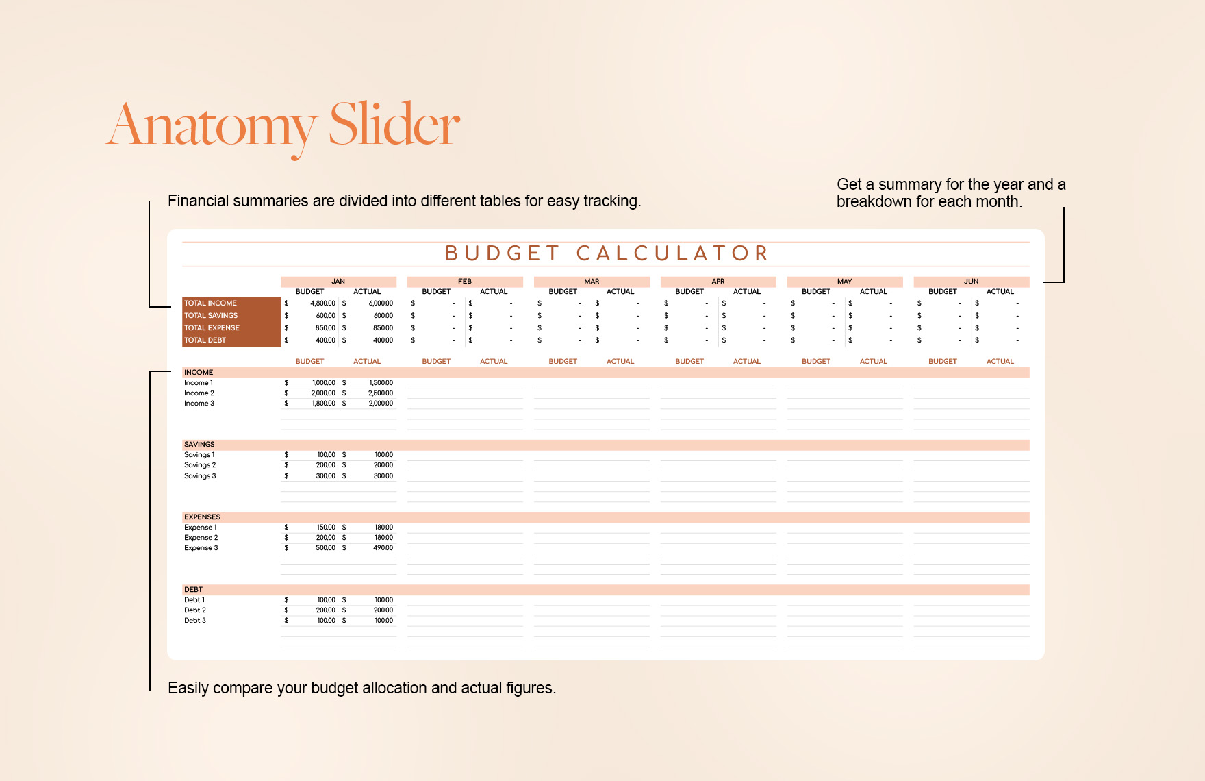Budget Calculator Template