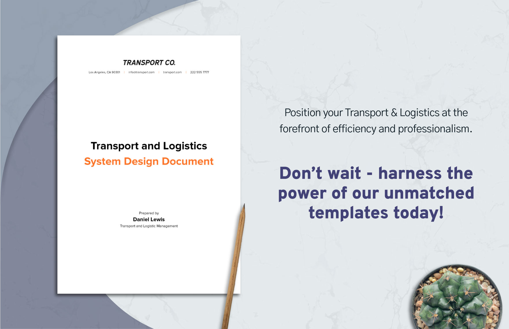 Transport and Logistics System Design Document Template