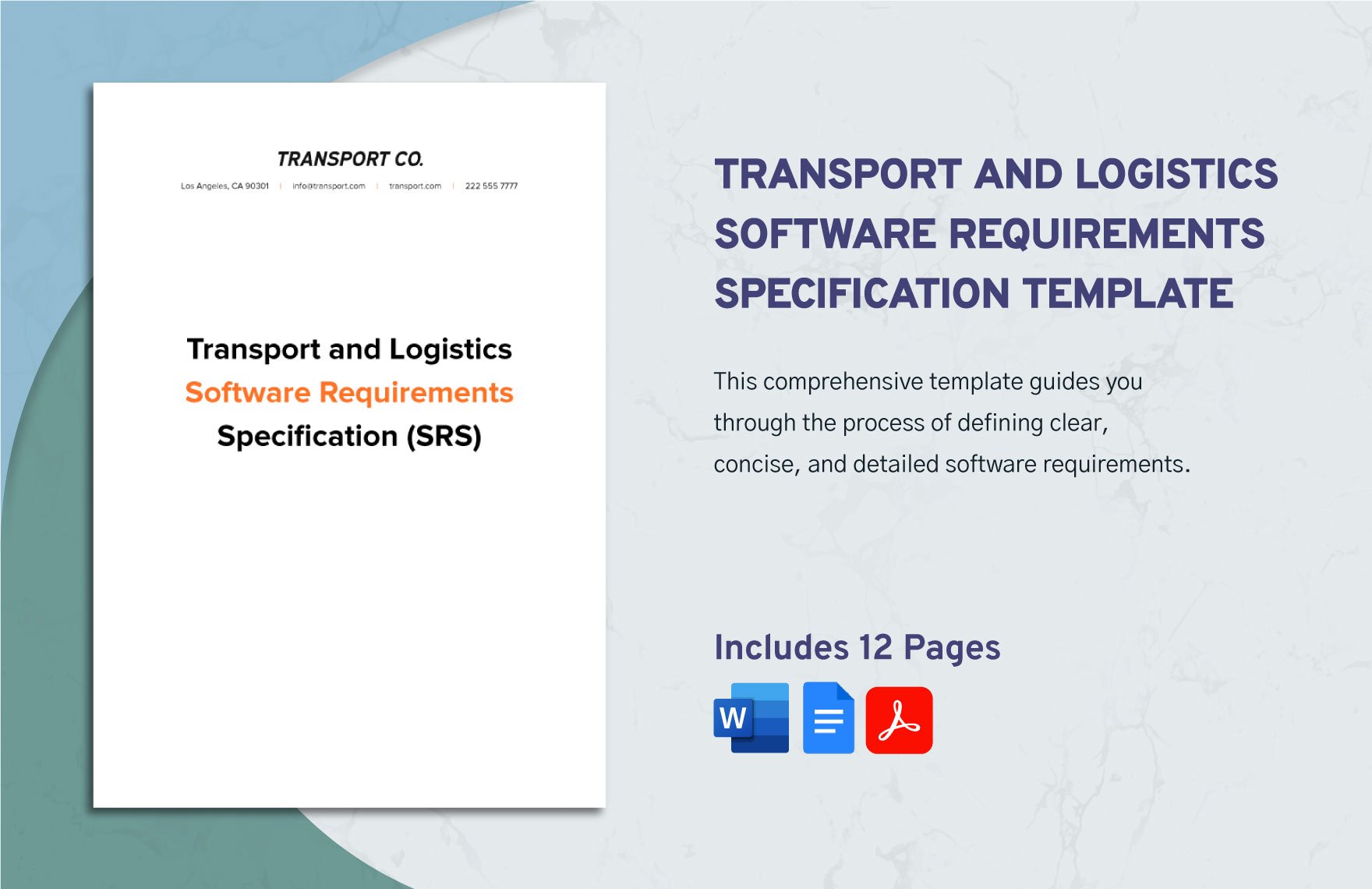 Transport and Logistics Software Requirements Specification (SRS) Template