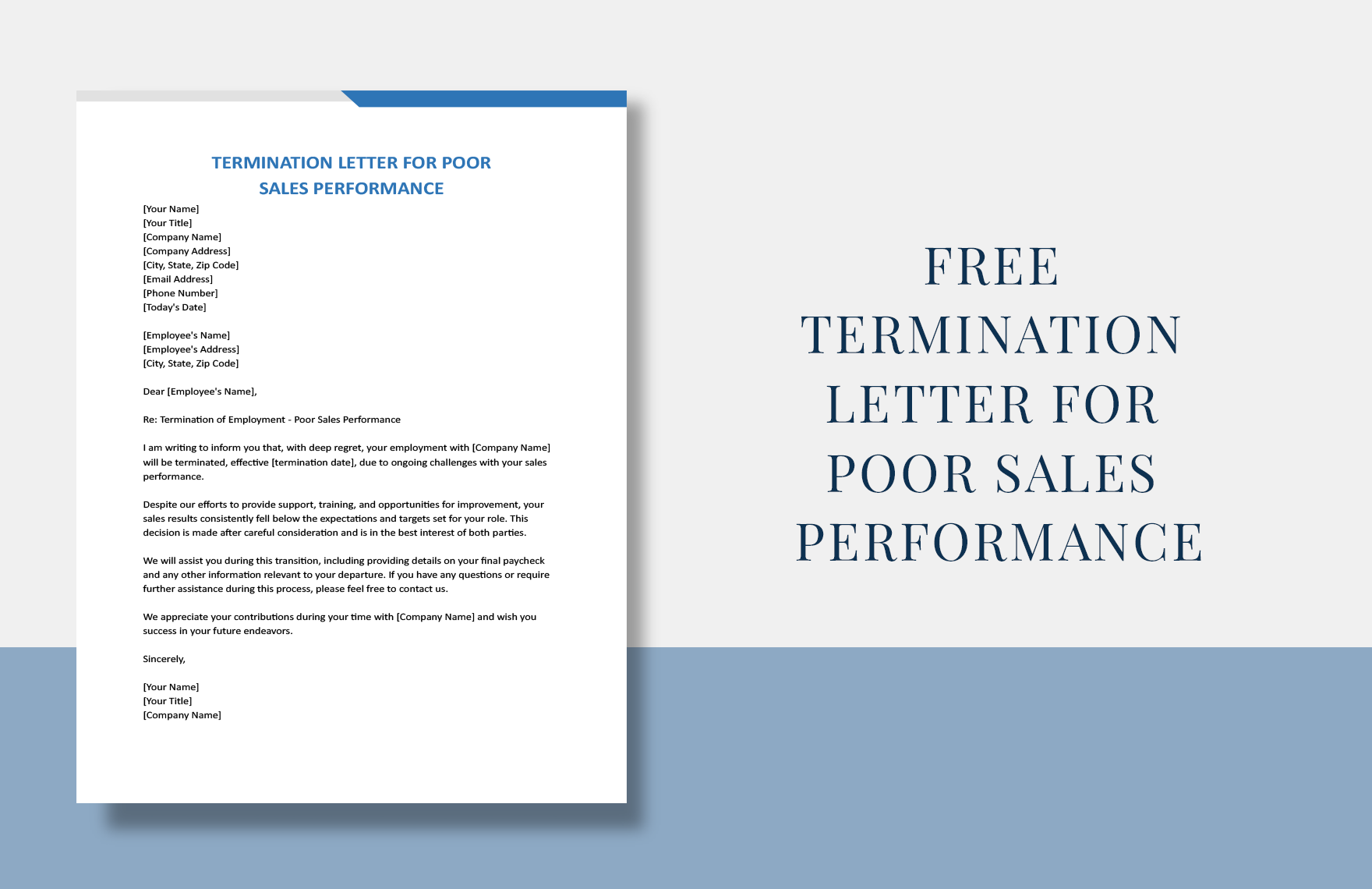 termination-letter-for-poor-sales-performance