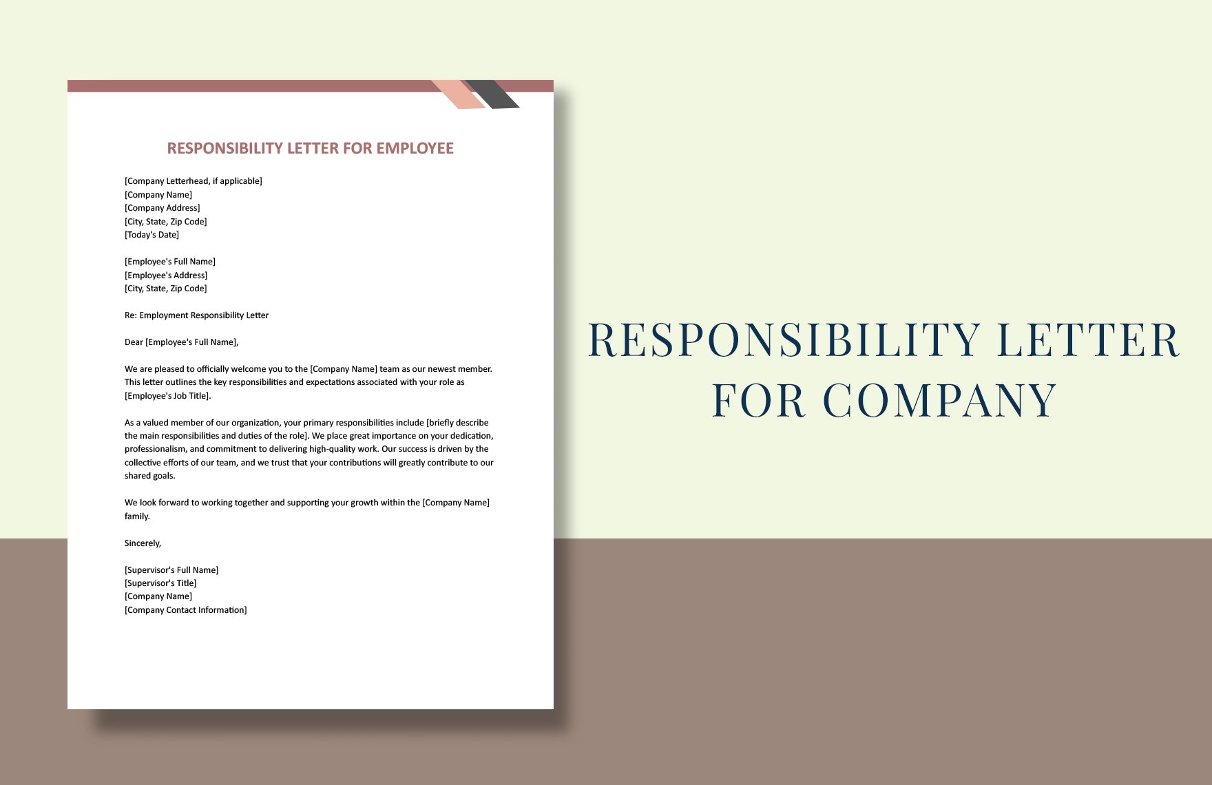 responsibility-letter-for-employee