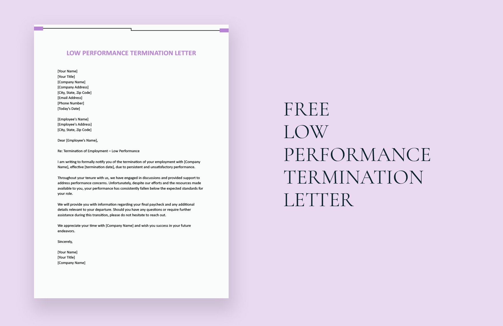 low-performance-termination-letter