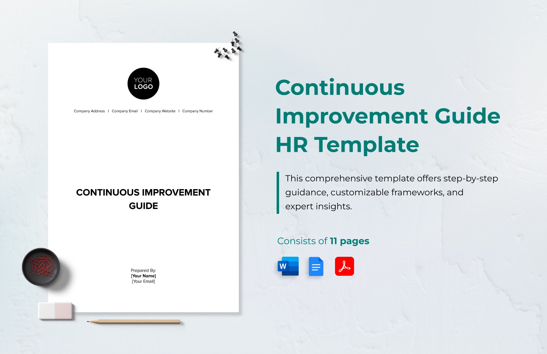 Continuous Improvement Guide HR Template in Word, Google Docs, PDF