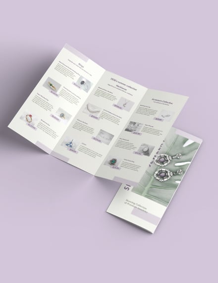 jewelry brochure design templates free download