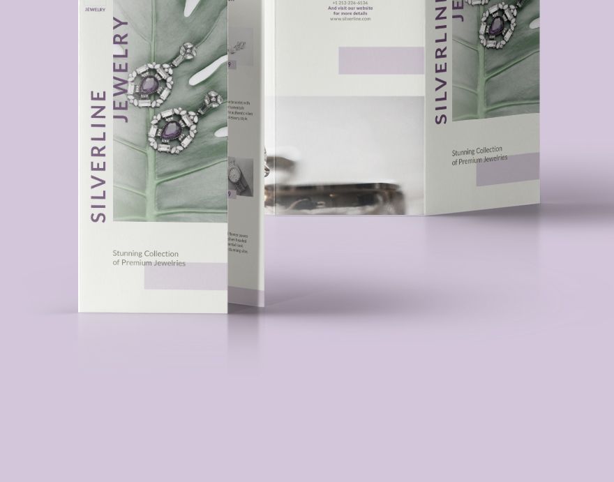 Jewelry Boutique Tri-Fold Brochure Template