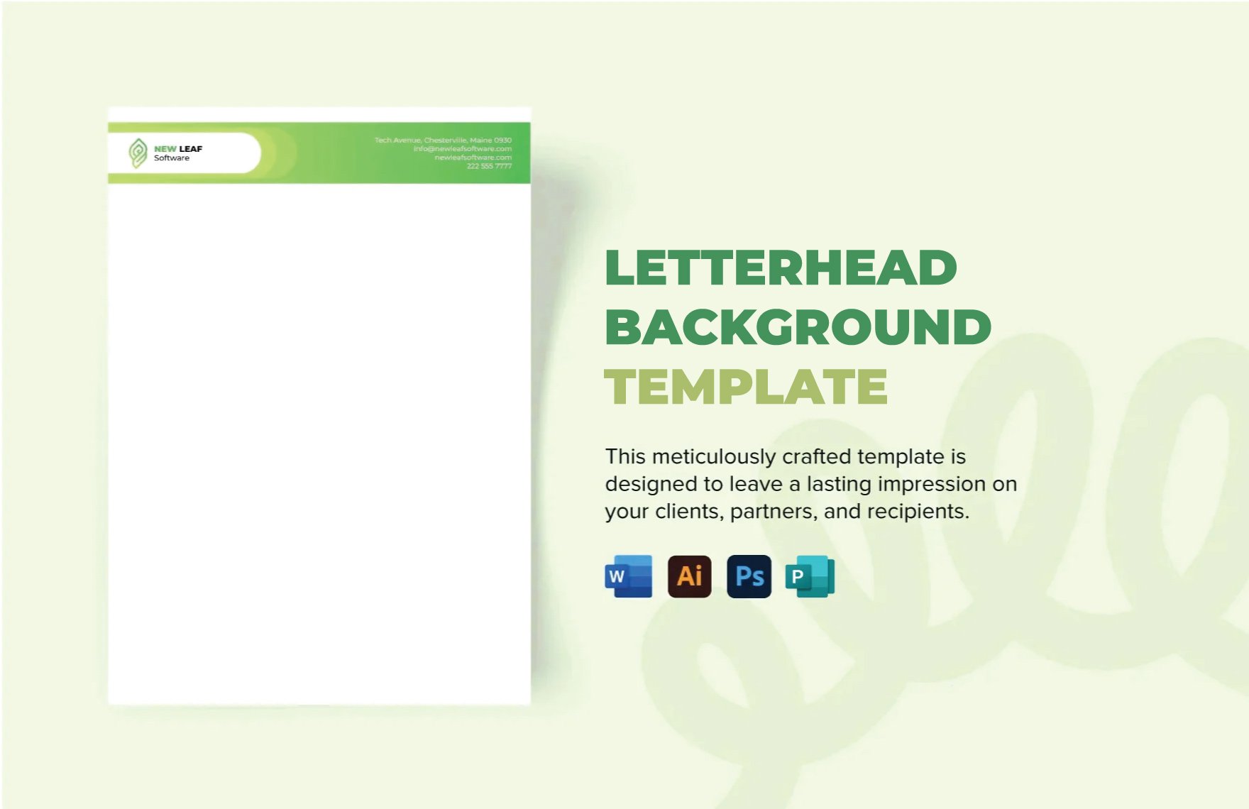 Free Letterhead Background Template in Word, PDF, Illustrator, PSD, Publisher