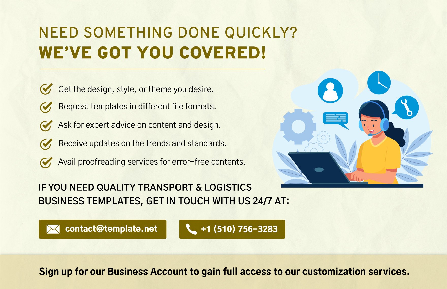 Transport and Logistics Vendor Information Update Form Template
