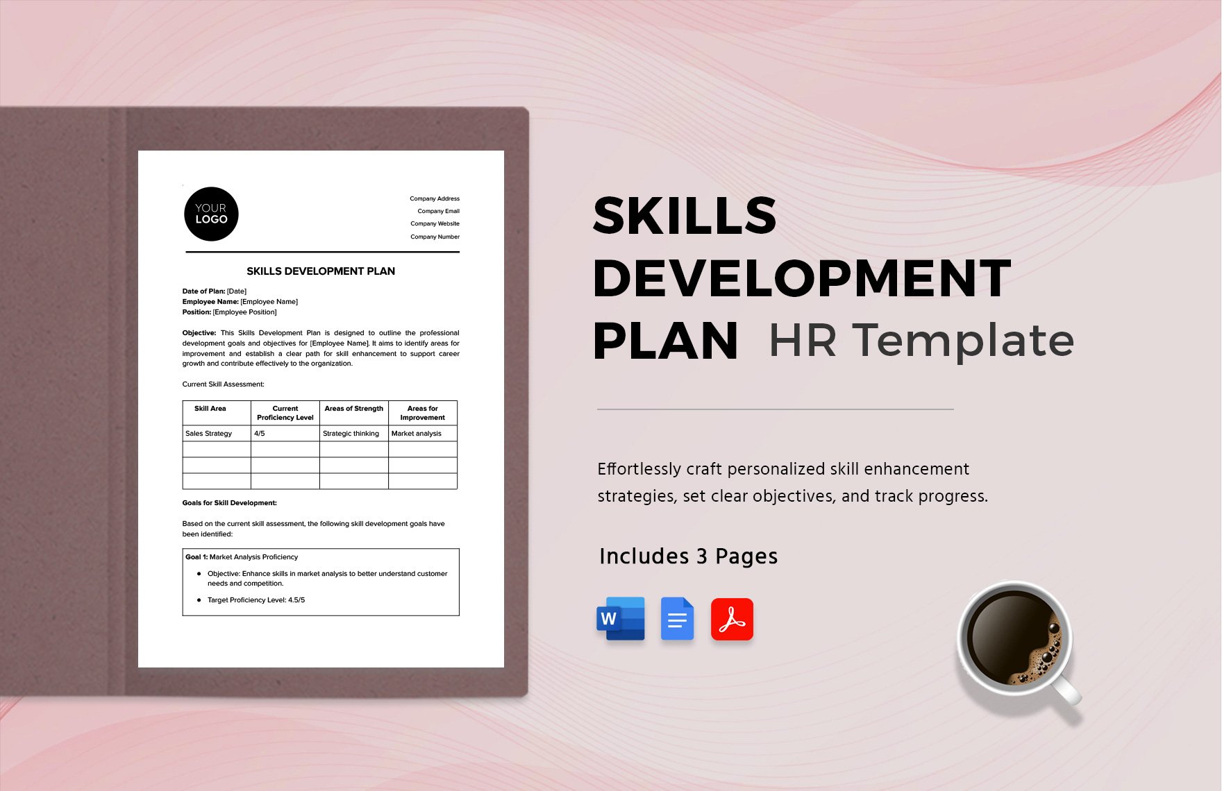 Skills Development Plan HR Template in Word, Google Docs, PDF