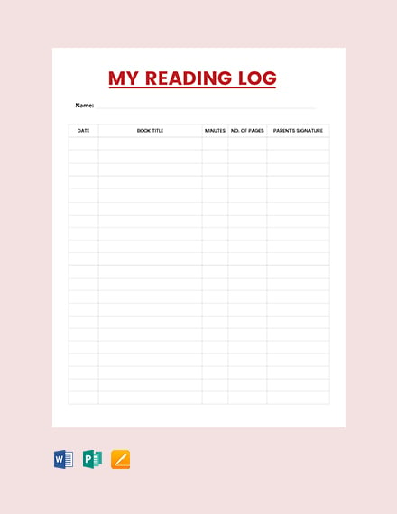 My Personal Reading Log