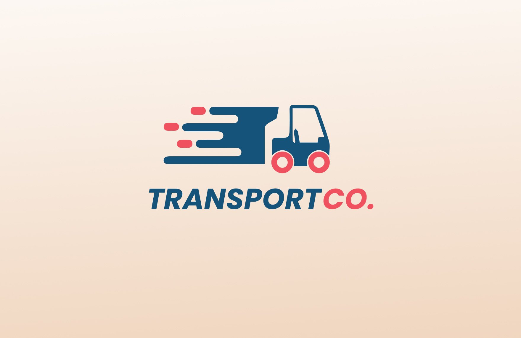 Transport and Logistics Warehousing and Distribution Logo Template