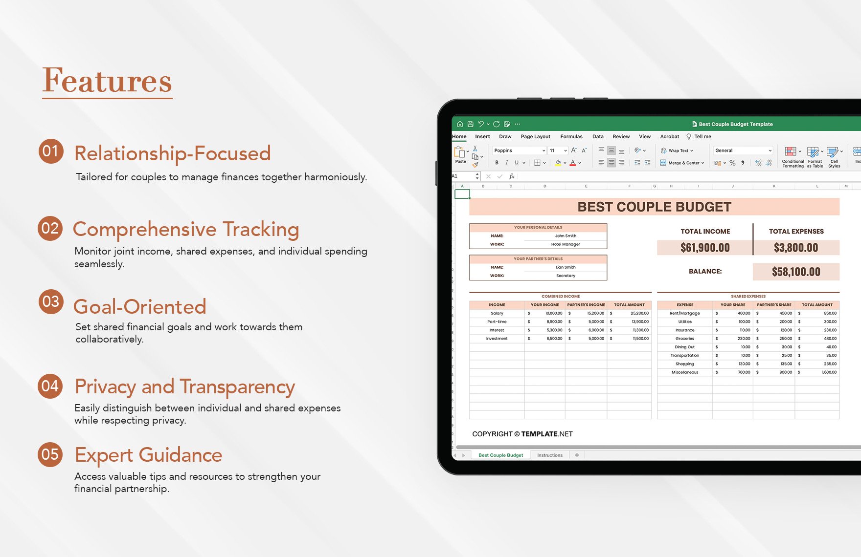 Free Best Couple Budget Template - Download in Excel, Google Sheets ...