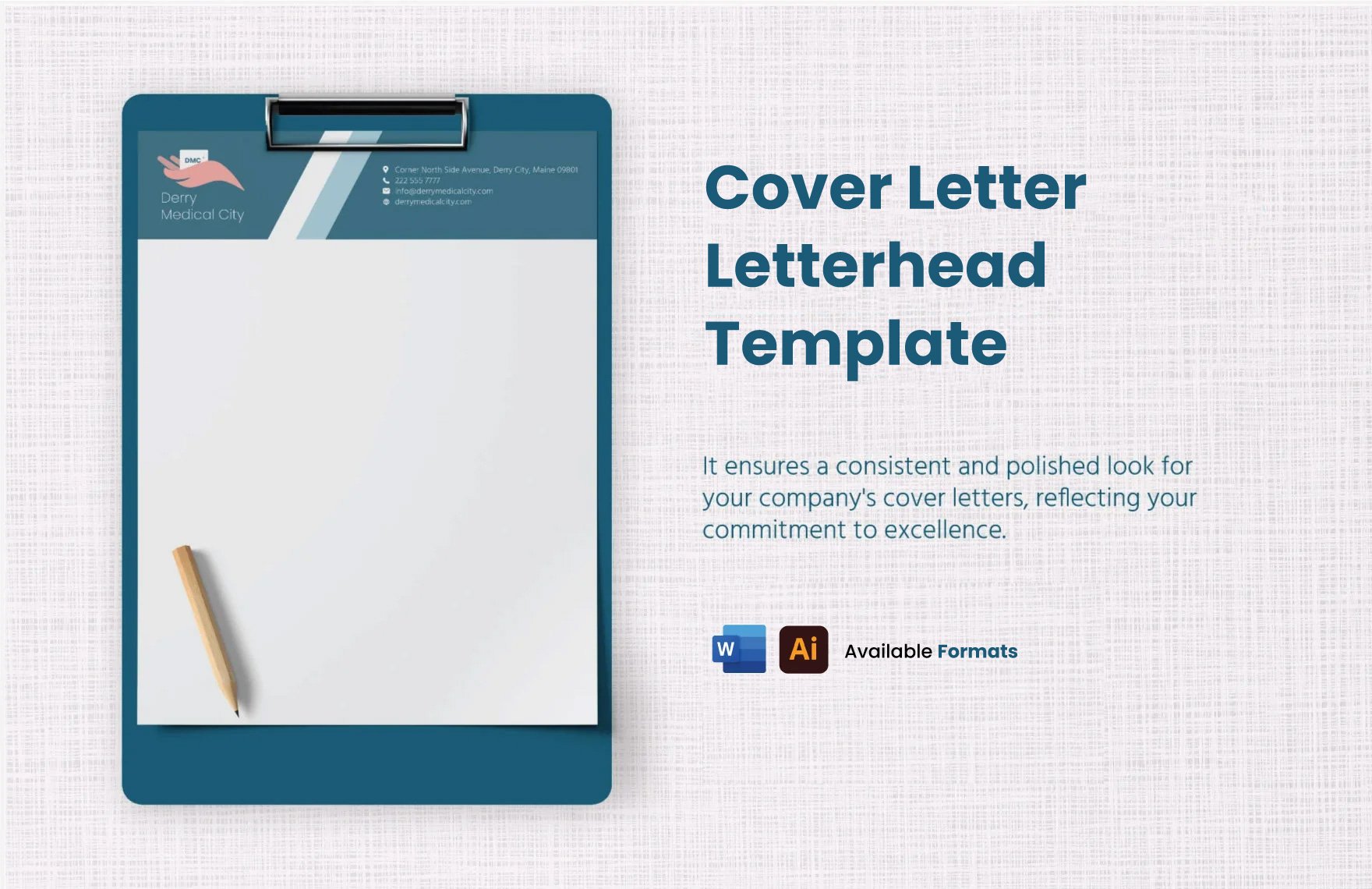 Free Cover Letter Letterhead Template in Word, Illustrator