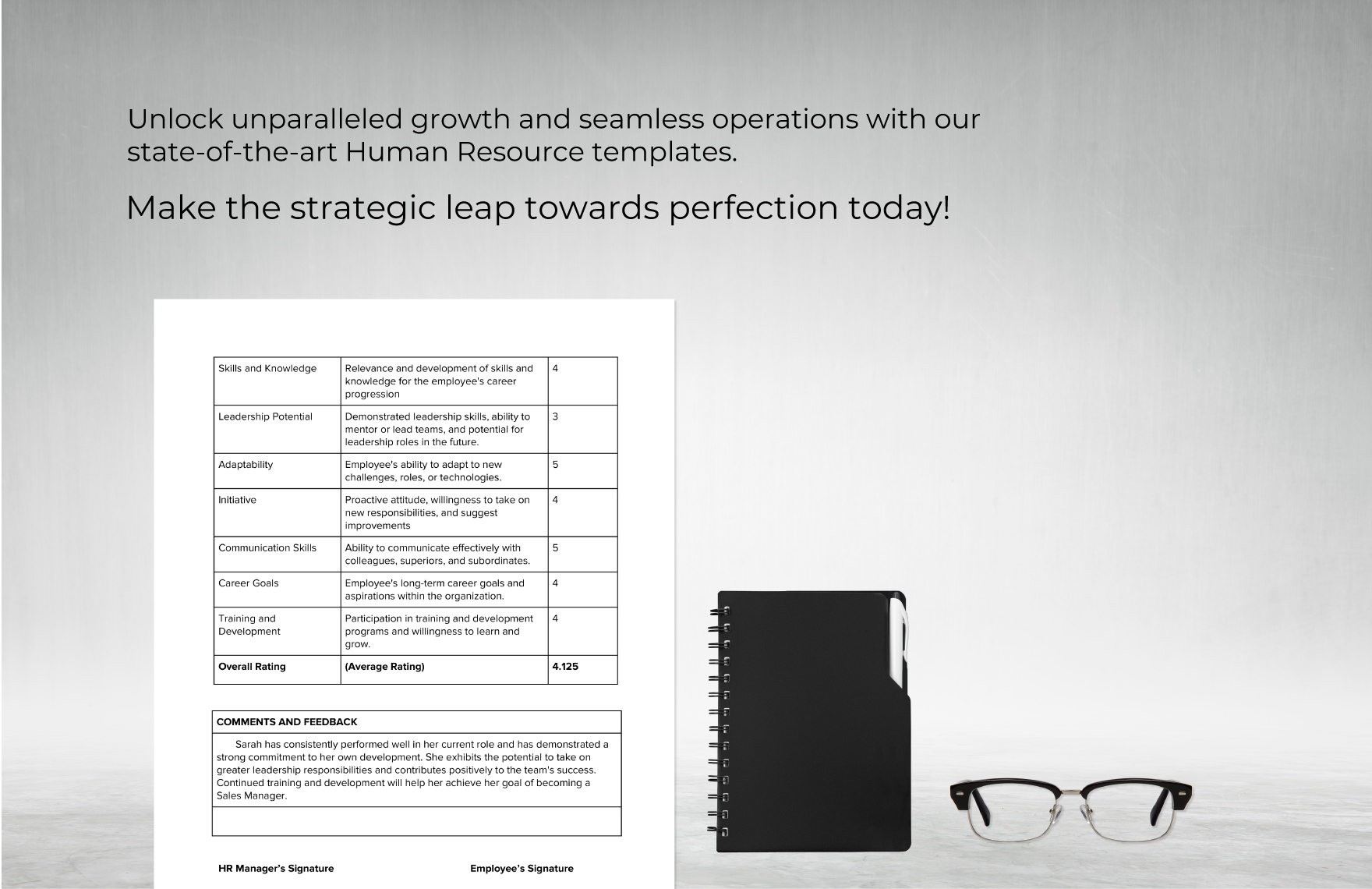 Growth Opportunities Evaluation HR Template
