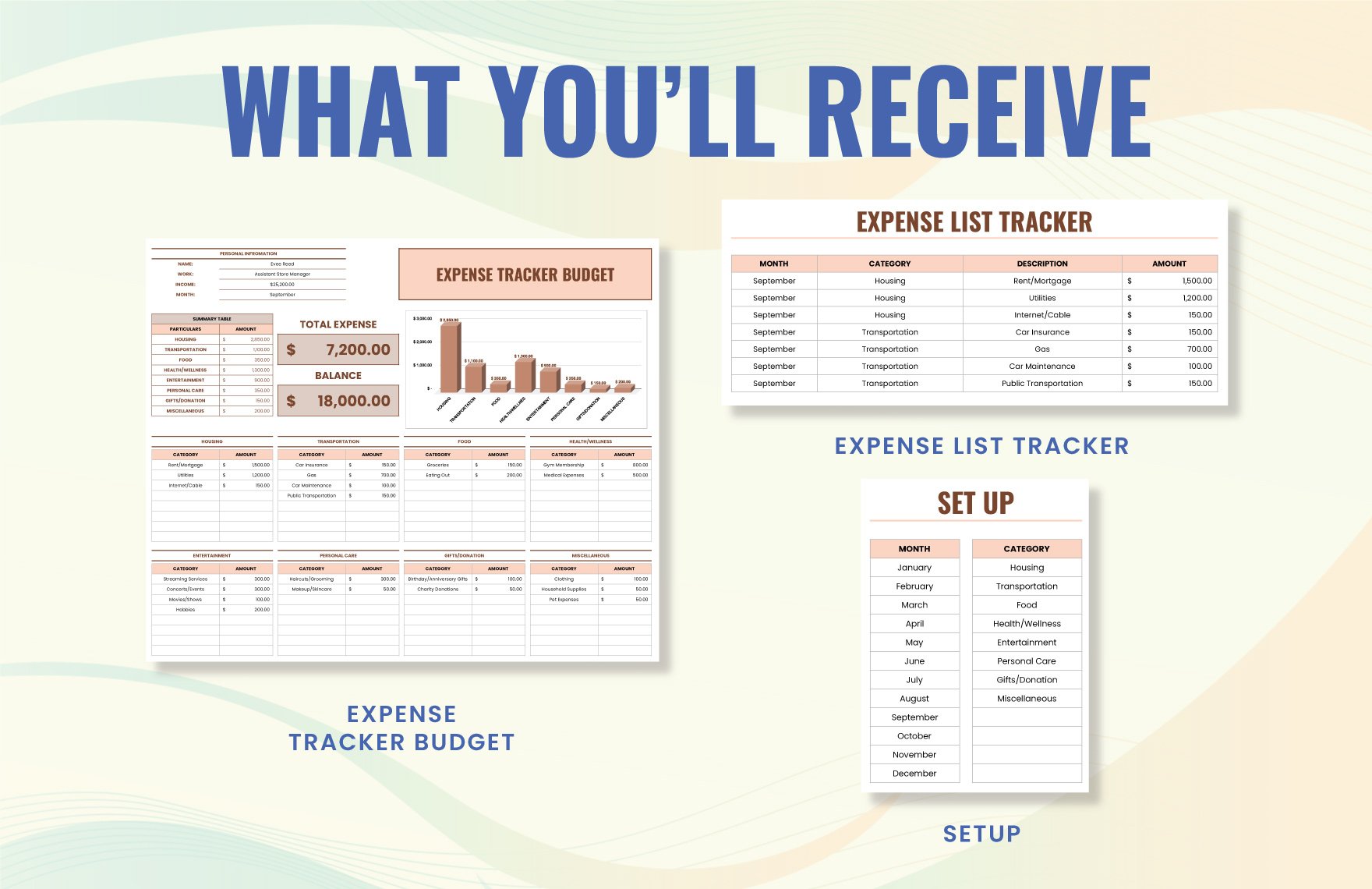 Expense Tracker Budget Template