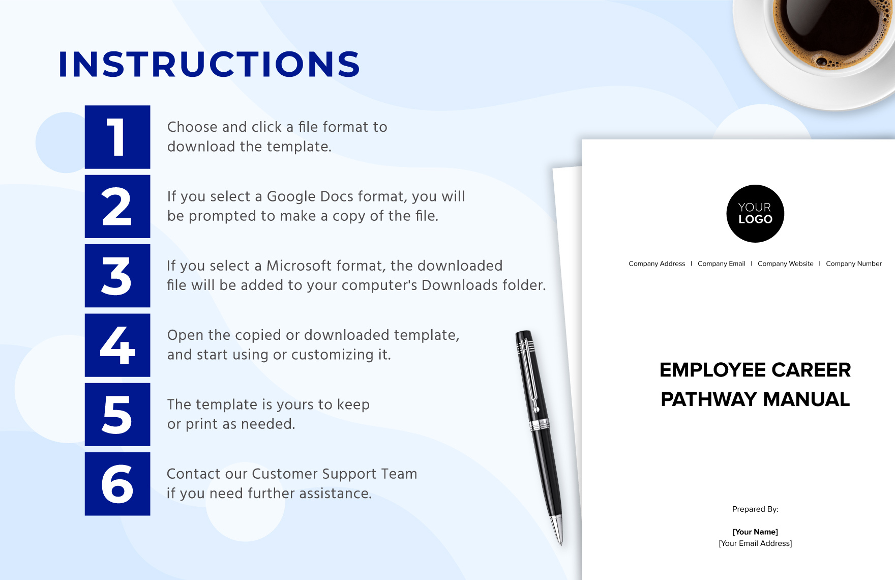 Employee Career Pathway Manual Template
