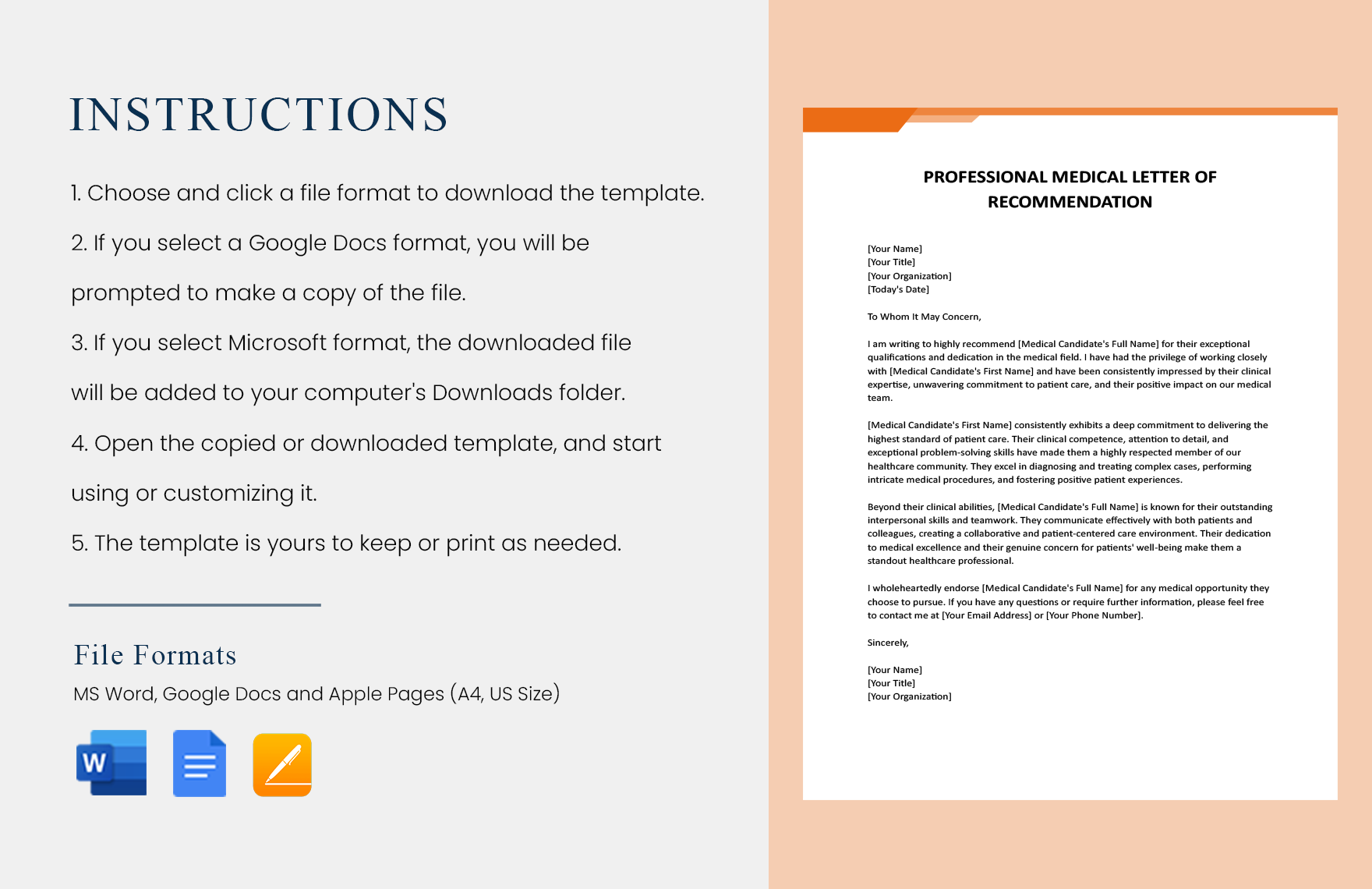 Professional Medical Letter Of Recommendation