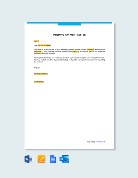 FREE Advance Payment Acknowledgment Letter Template - Word | Google ...