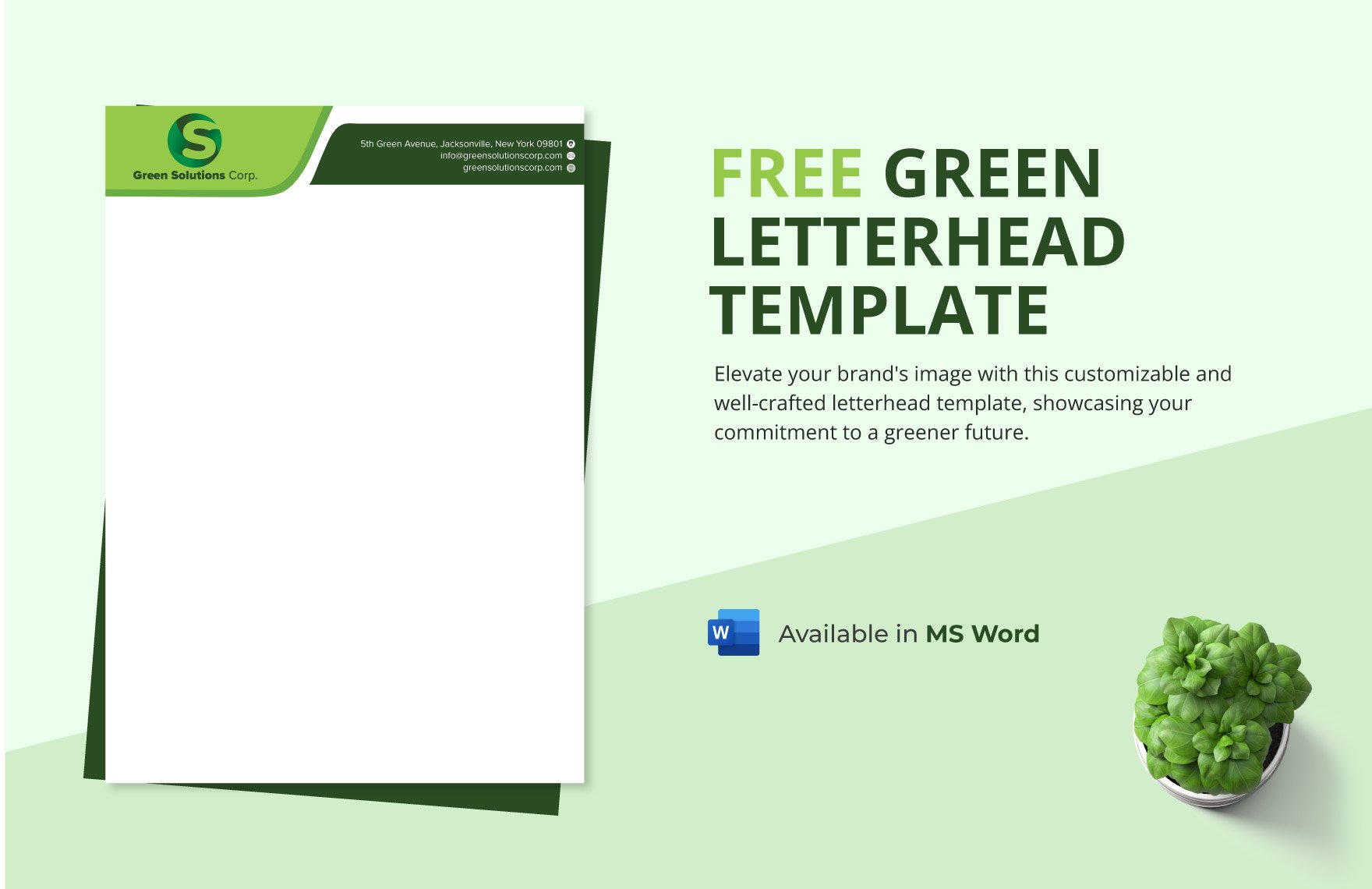 Free and customizable green templates