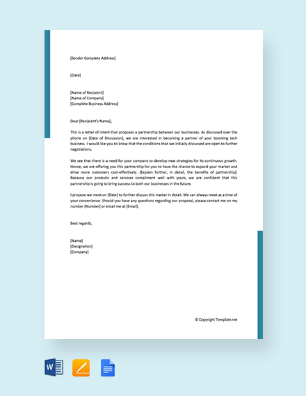 FREE Partnership Termination Letter Template - Word | Google Docs ...